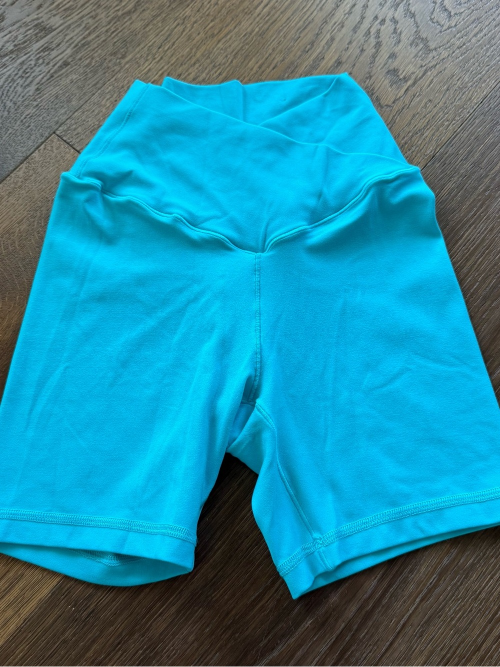 aerie High-Waist Turquoise Bike Shorts size Small